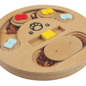 topmast iq 6 dog intelligencetoy slow feeder lemn 23 cm