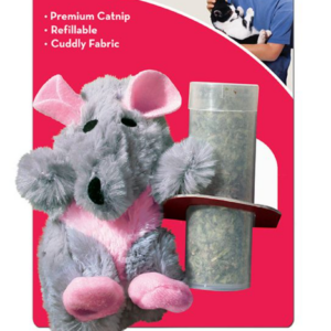 jucarie kong pentru pisici sobolan gri