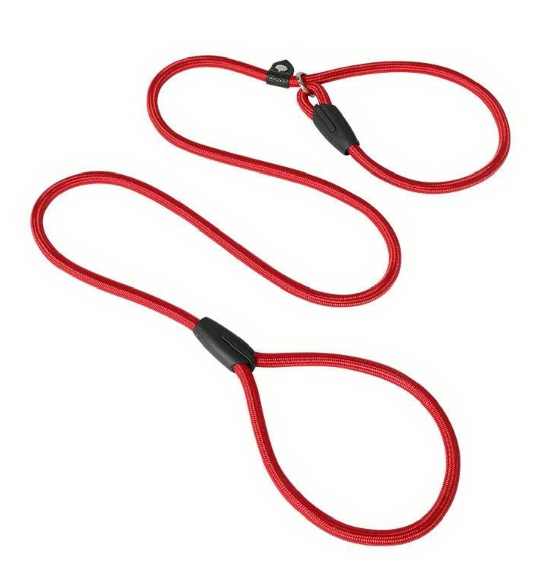 lesa slip on show leash 130 cm 10mm rosie