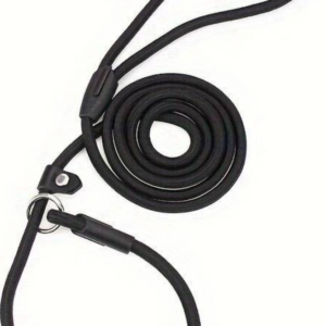 lesa slip on show leash 130 cm 10mm neagra