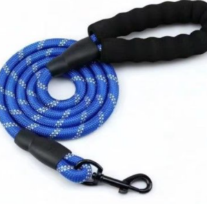 lesa topmast nylon lungime 120 cm 12 mm cu prindere ferma si moale albastru patat