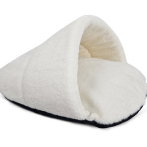 cos de dormit pentru pisici topmast plush sleeper alb