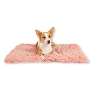 patura pufoasa roz 100 x 75 cm