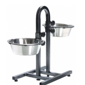 suport boluri reglabil topmast + 2 boluri din otel inoxidabil 21 cm antracit forma de u