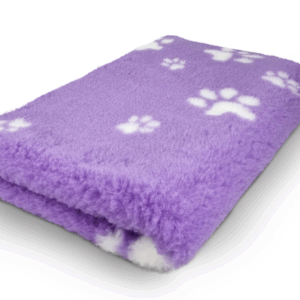 pat veterinar pentru câini topmast – violet cu labe albe 75 cm x 50 cm