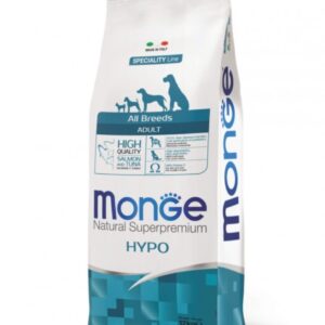 Monge Câini Hypoalergenic Somon, Ton și Orez 12 kg - Superpremium
