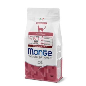 Monge Pisici Sterilizate Monoprotein Vită 1.5 kg - Superpremium