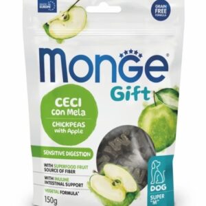 Monge Gift Super M Training Chickpeas & Apple 150 g - recompense fără cereale pentru câini adulți