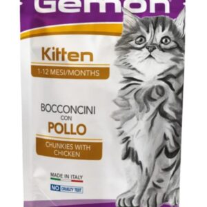 Pliculețe Gemon Kitten cu Pui - hrană umedă pentru pisoi - 100 gr