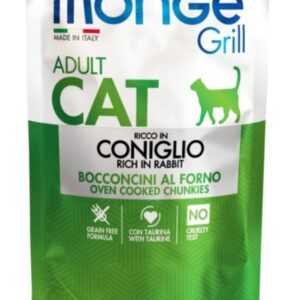 Hrană umedă pentru pisici Monge Grill cu Iepure în jeleu - 85 gr