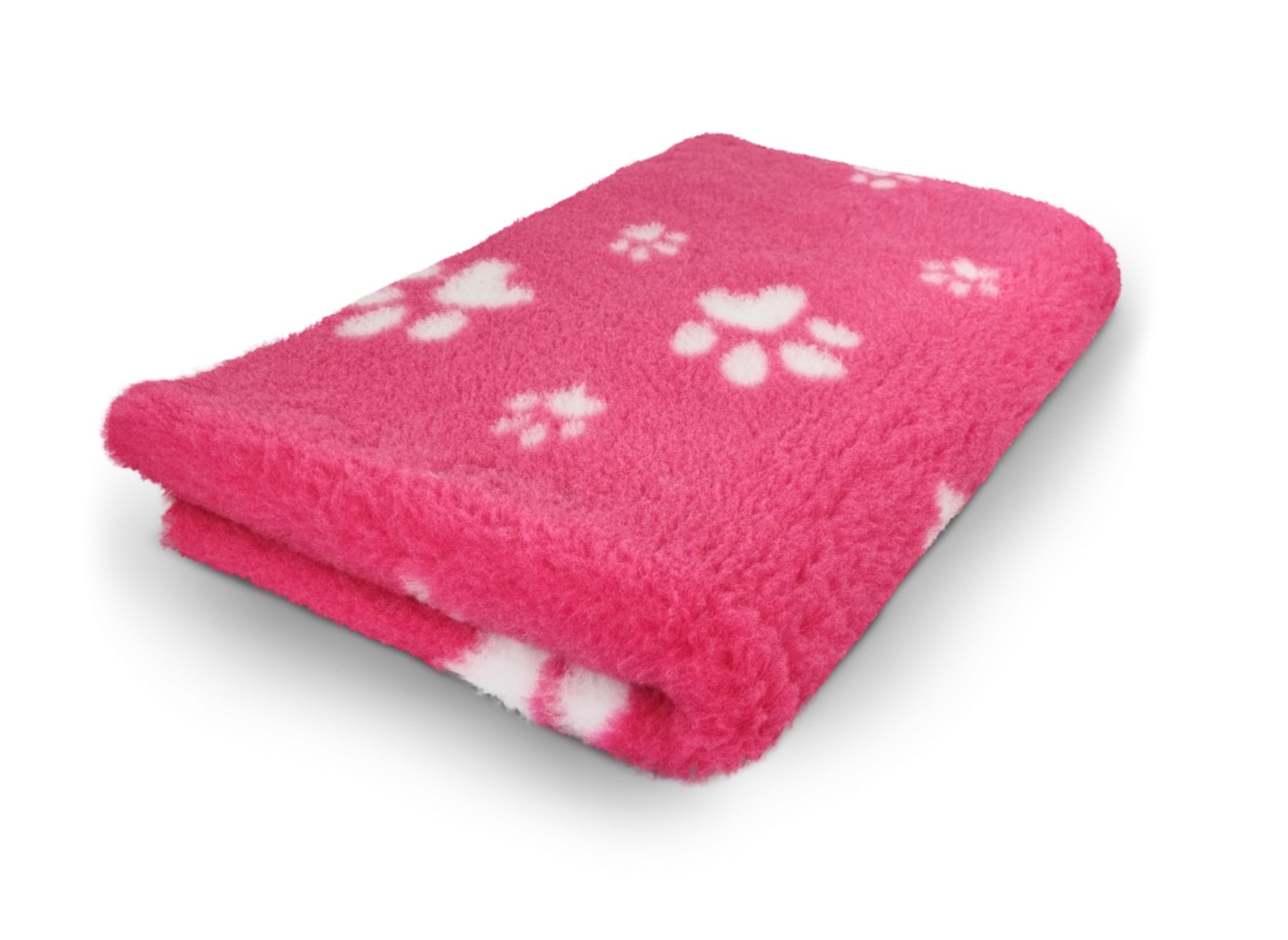 VetBed pentru câini Topmast – Fuchsia cu labe albe – 150 cm x 100 cm