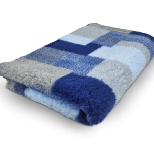 VetBed pentru câini – Patchwork Albastru deschis – 150 x 100 cm